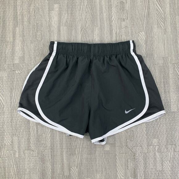 Nike Shorts Womens XS Extra Small Gray White Dri Fit Tempo Inner Lined Running - Picture 2 of 11